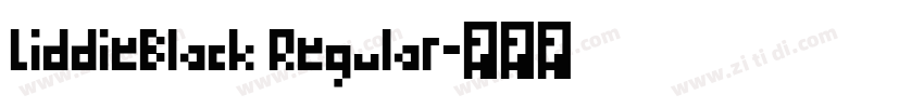 LiddieBlack Regular字体转换